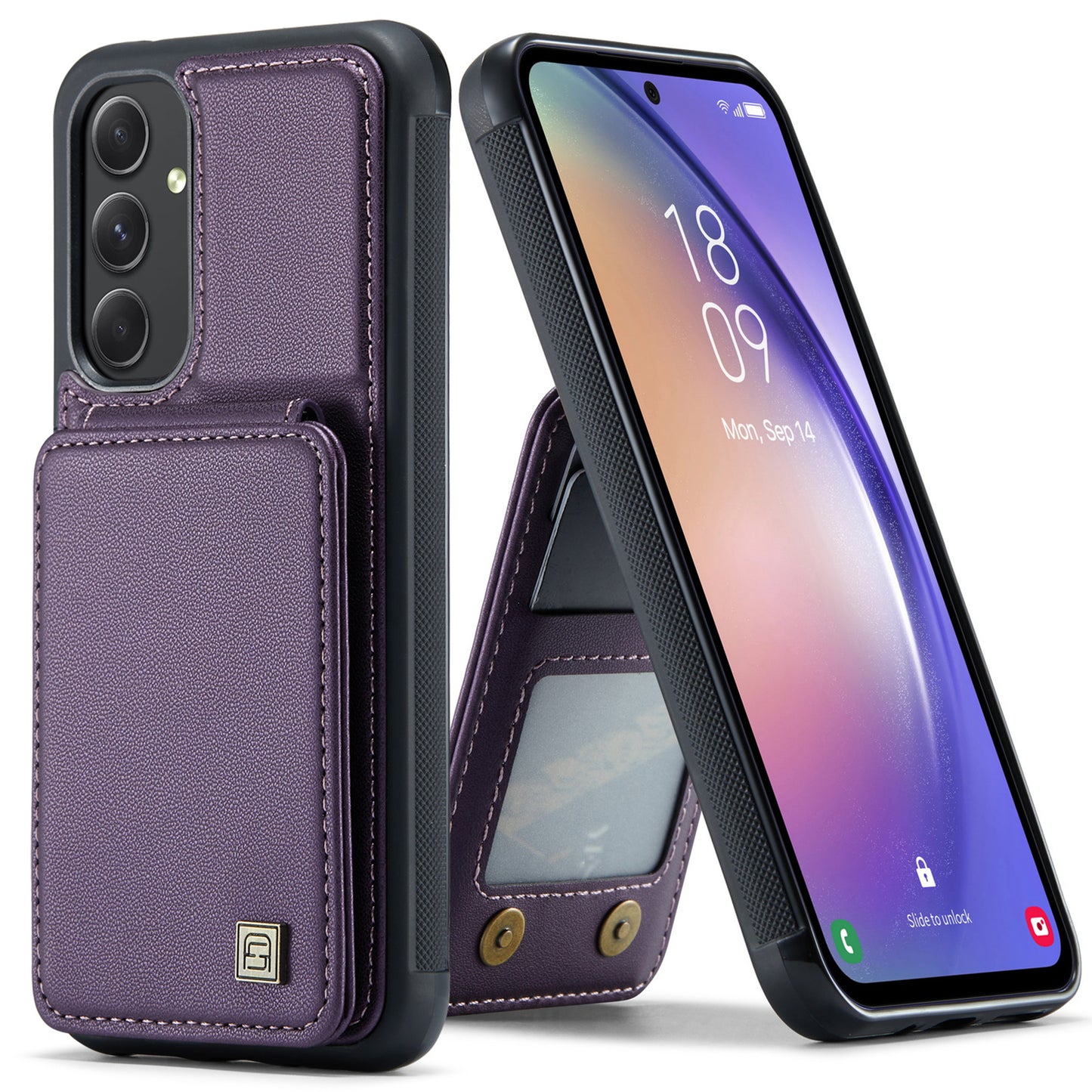 Multiple Card Slots Galaxy A54 Case Magnetic Car Mount