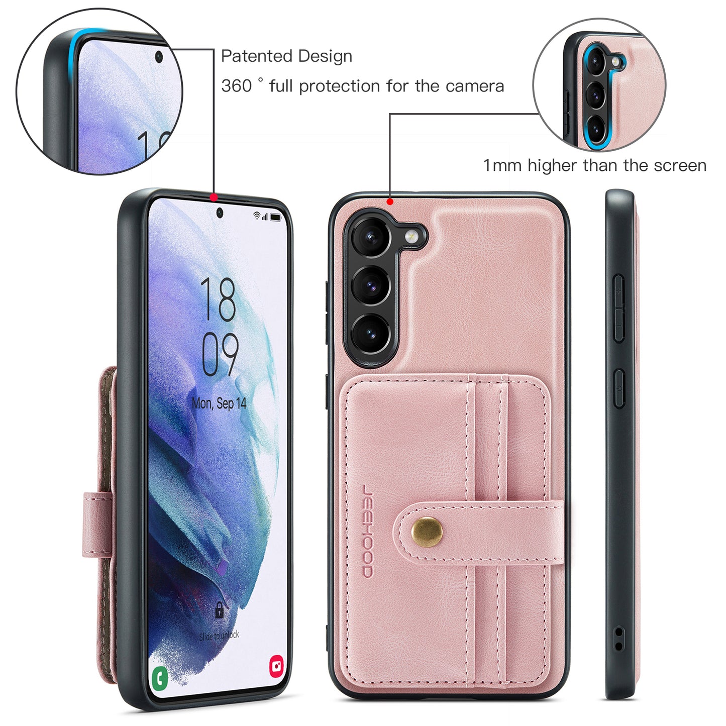 Powerful Magnetic Card Holder Galaxy A54 Case Detachable