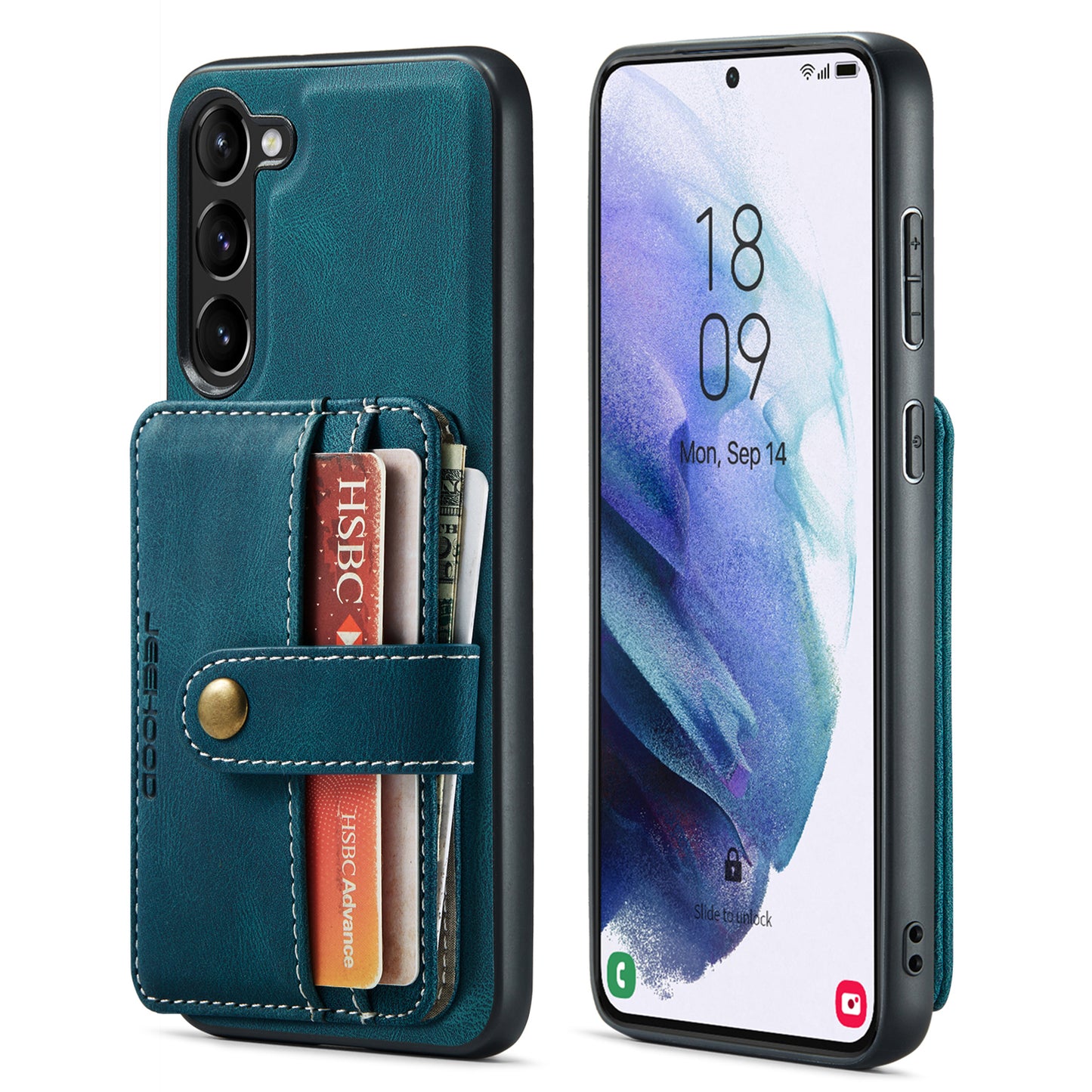 Powerful Magnetic Card Holder Galaxy A54 Case Detachable