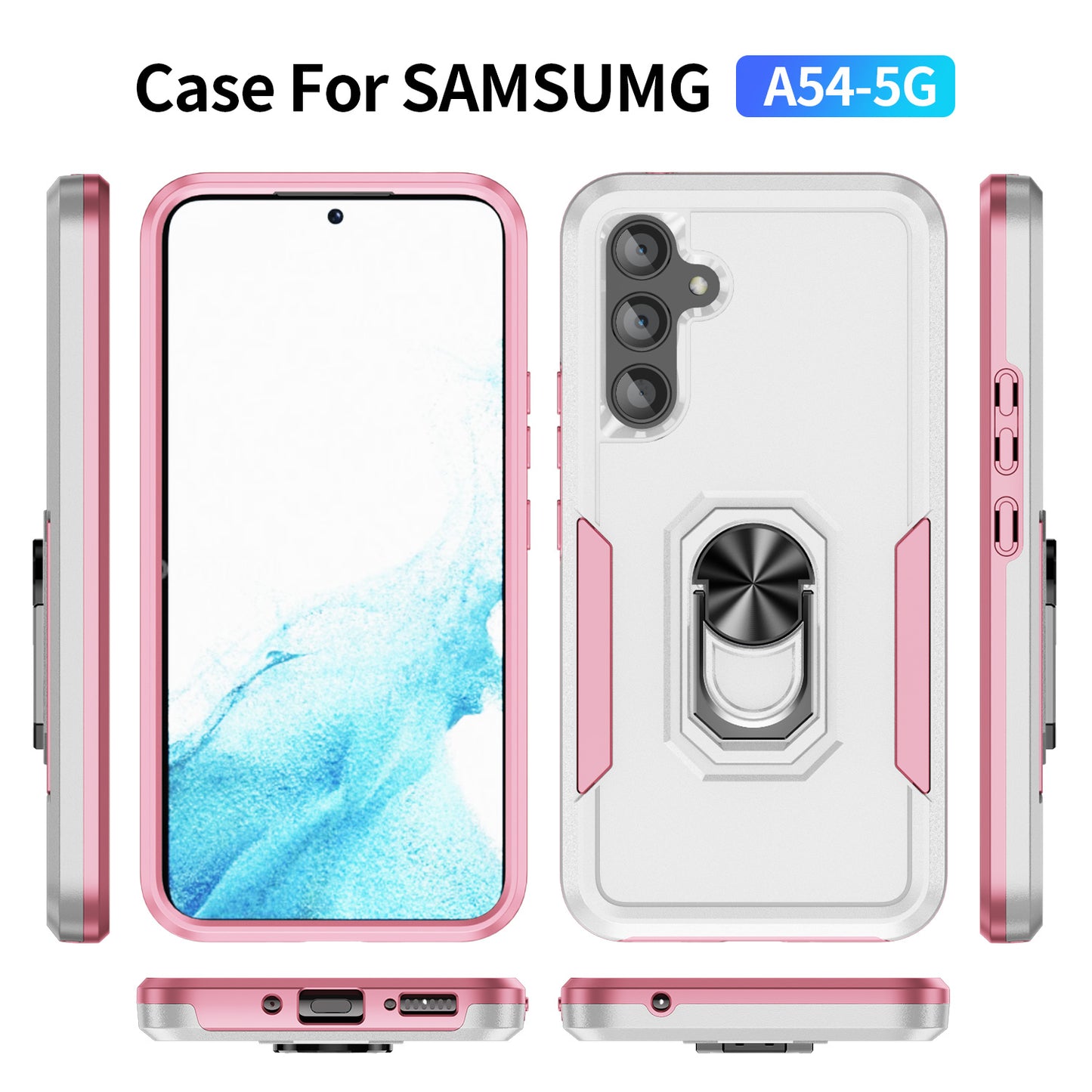 Pioneer Galaxy A54 Case Rotating Ring Stand