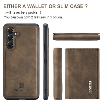 Retro Detachable Fold Wallet Galaxy A54 Case Magnetic Clip