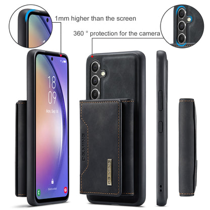 Retro Detachable Fold Card Holder Galaxy A54 Case Magnetic Clip