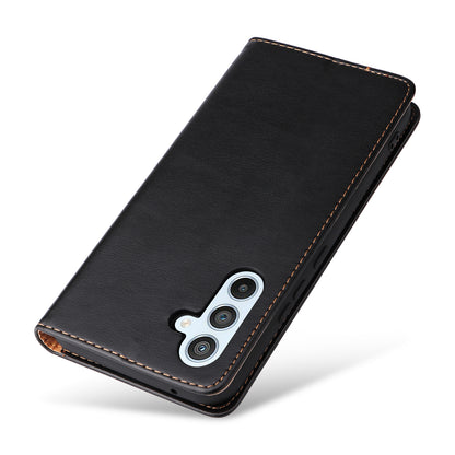 PU Leather Galaxy A54 Case Wallet Stand Texture Deluxe