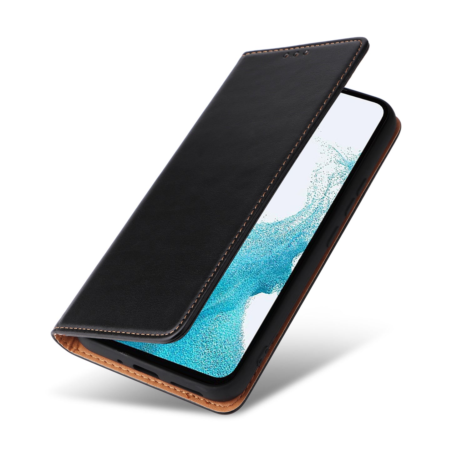 PU Leather Galaxy A54 Case Wallet Stand Texture Deluxe