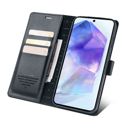 Gorgeous Wallet Leather Galaxy A55 Case Stand