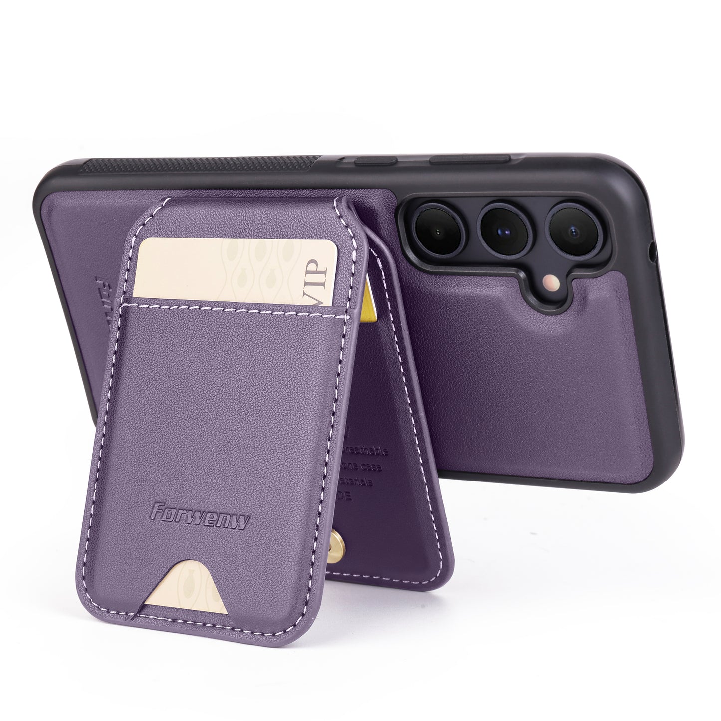 Detachable 2-in-1 Leather Card Bag Galaxy A55 Case Magnetic