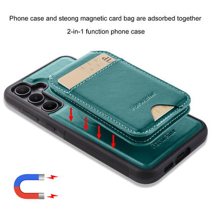 Detachable 2-in-1 Leather Card Bag Galaxy A55 Case Magnetic