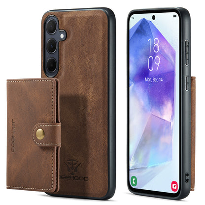 Magnetic Detachable Card Holder Galaxy A55 Case Leather Flip