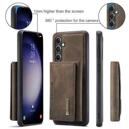 Retro Detachable Fold Card Holder Galaxy A55 Case Magnetic Clip