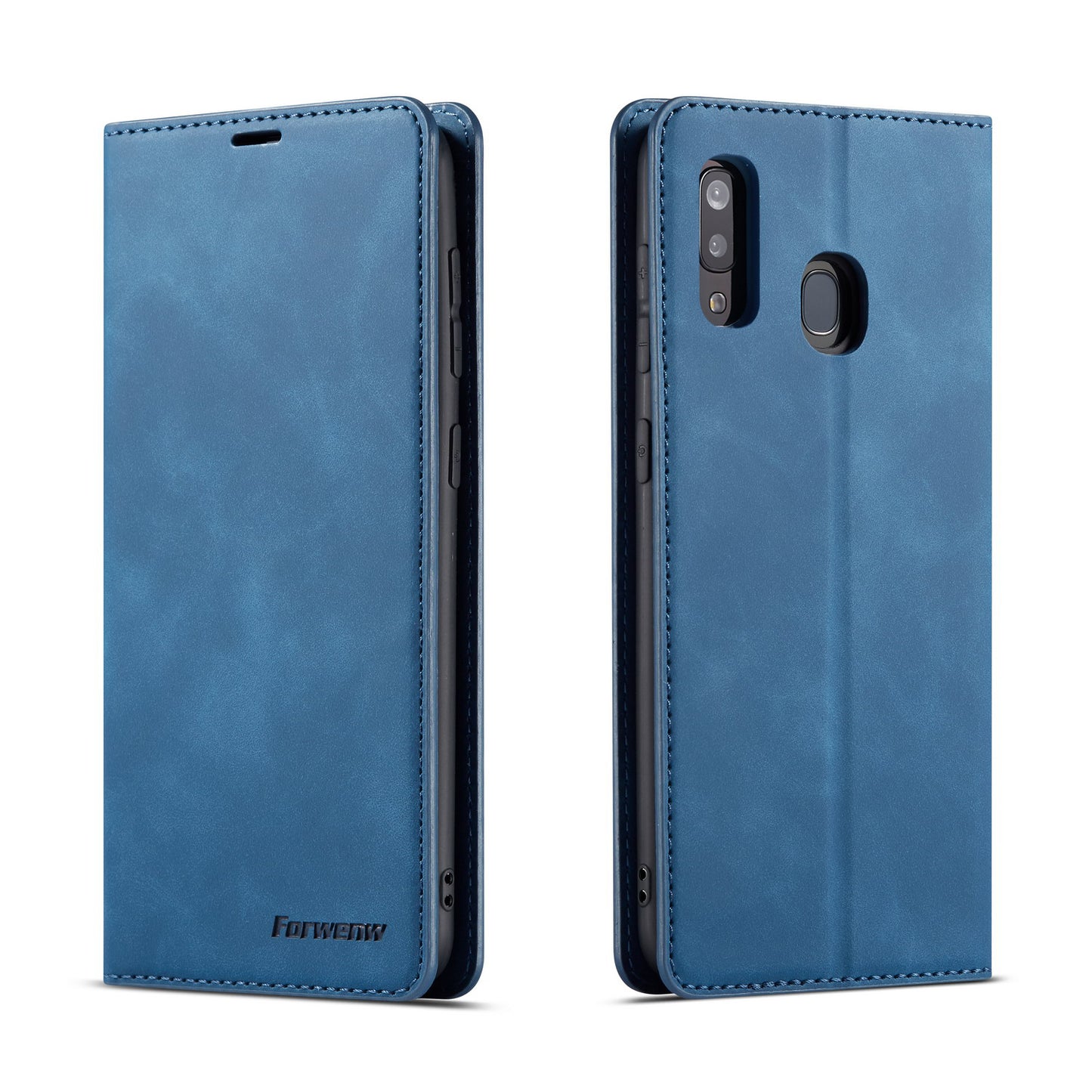 Illusion Slim Retro Leather Galaxy A70e Case Magnetic