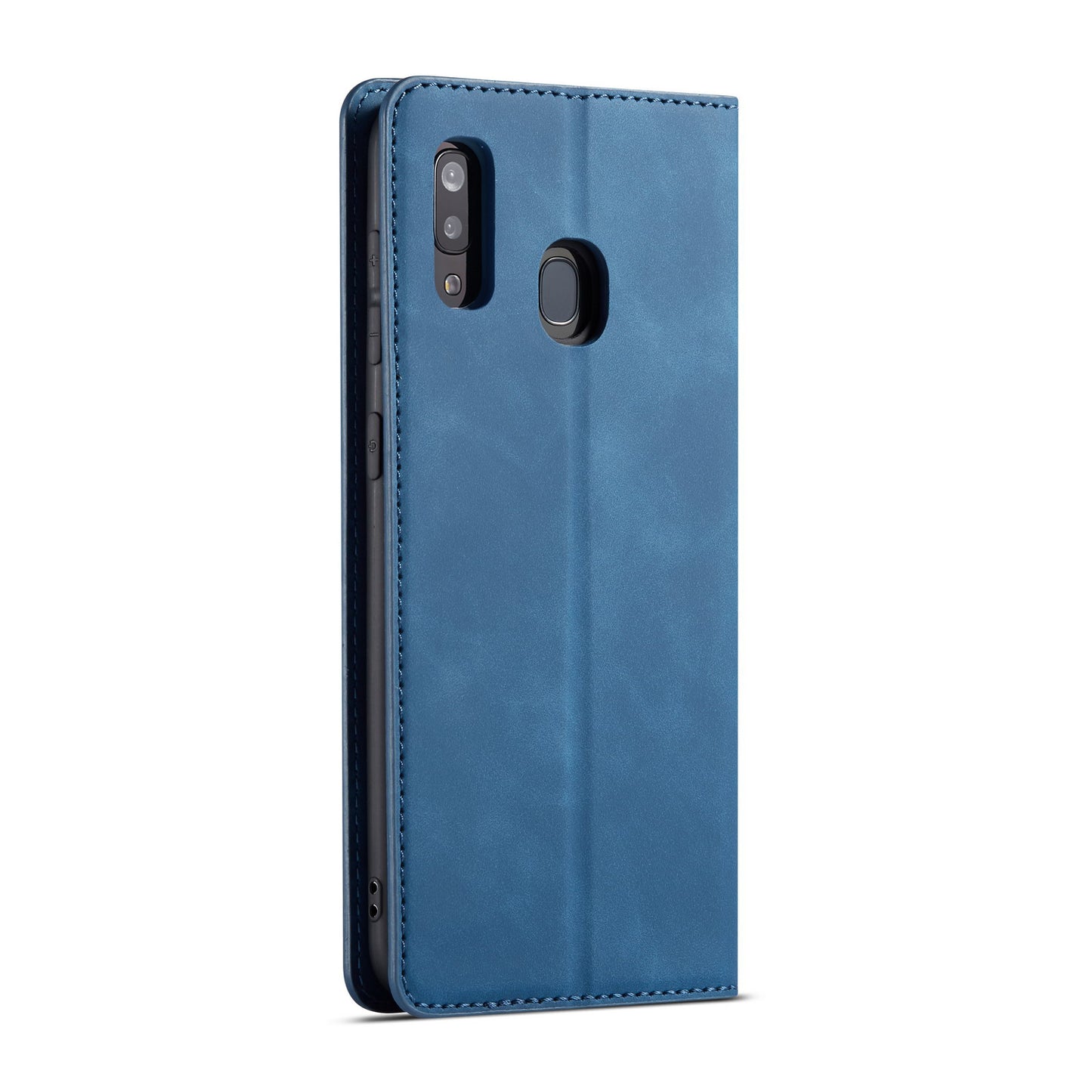 Illusion Slim Retro Leather Galaxy A70e Case Magnetic