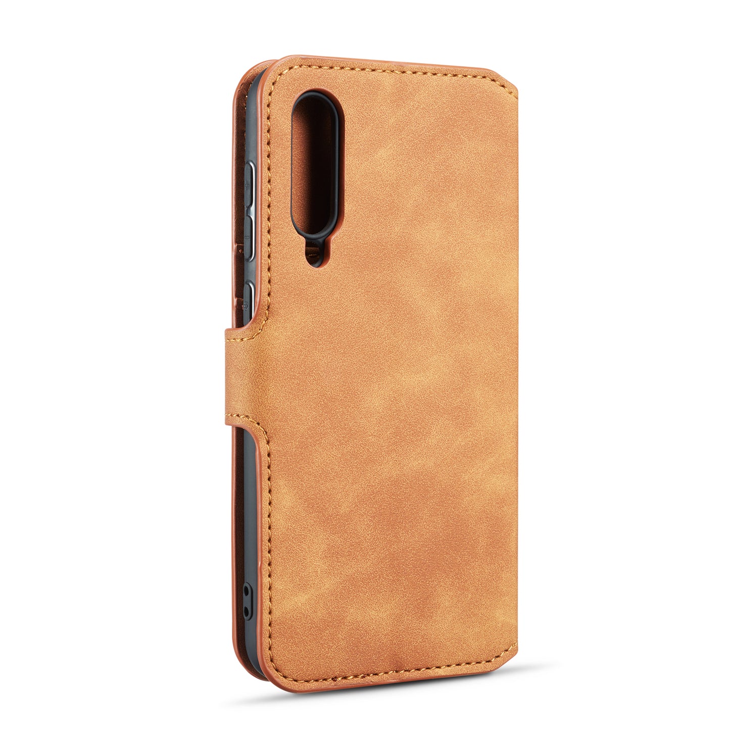 Retro Leather Edge Galaxy A70e Case with Hand Strap