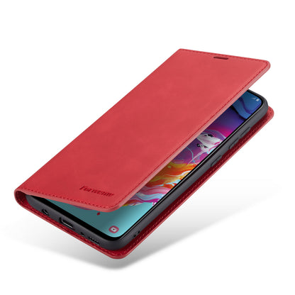 Illusion Slim Retro Leather Galaxy A70 Case Magnetic