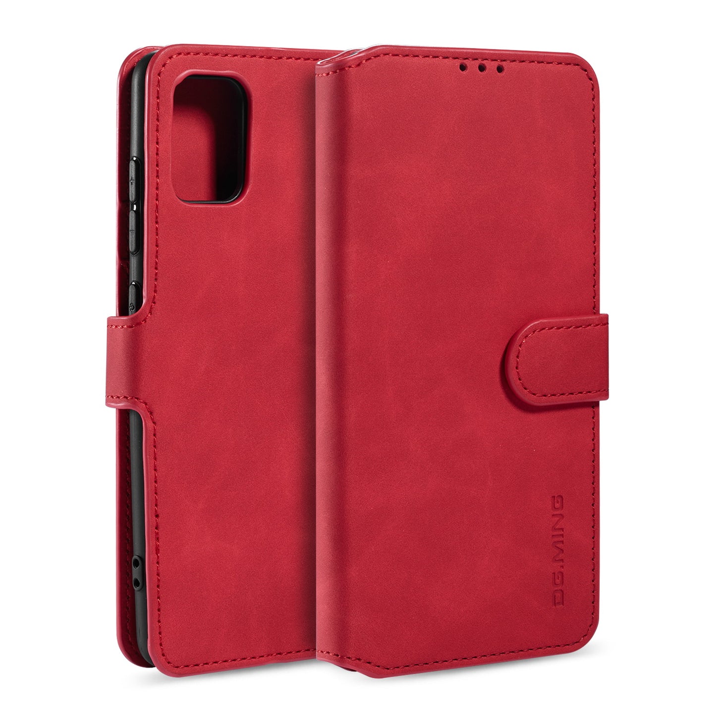 Retro Leather Edge Galaxy A71 Case with Hand Strap