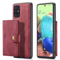 Magnetic Detachable Card Holder Galaxy A71 Case Leather Flip