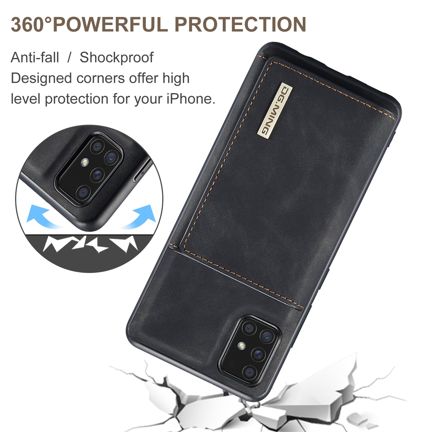 Retro Detachable Fold Wallet Galaxy A71 Case Magnetic Clip