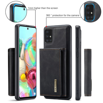 Retro Detachable Fold Wallet Galaxy A71 Case Magnetic Clip