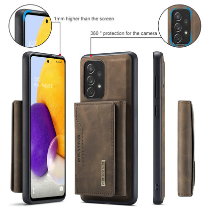 Retro Detachable Fold Card Holder Galaxy A72 Case Magnetic Clip