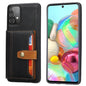 Buckle Retro Leather Galaxy A72 Case Stand Multi-card Slots