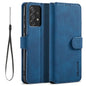 Retro Leather Edge Galaxy A73 Case with Hand Strap