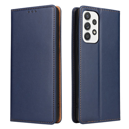 PU Leather Galaxy A73 Case Wallet Stand Texture Deluxe