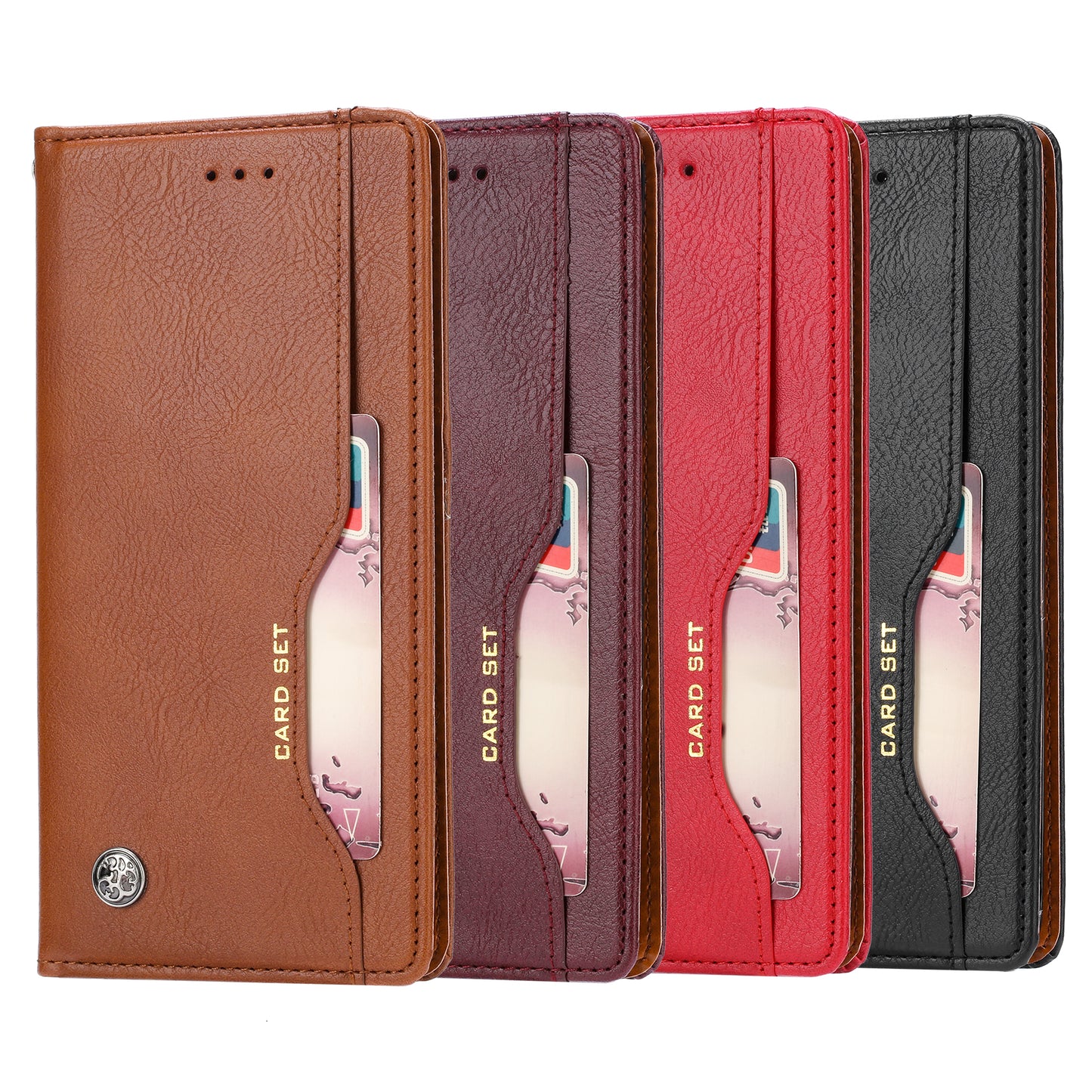 Classical Knead Leather Galaxy A90 Case with Notes Pocket