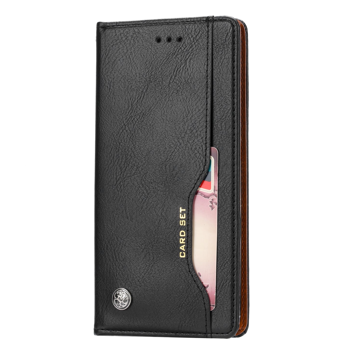 Classical Knead Leather Galaxy A80 Case with Notes Pocket