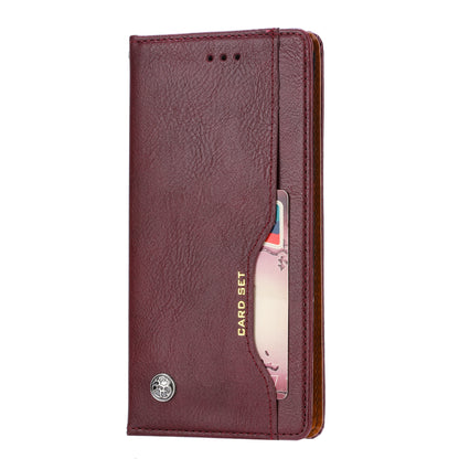 Classical Knead Leather Galaxy A90 Case with Notes Pocket