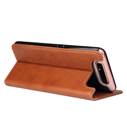 PU Leather Galaxy A80 Case Wallet Stand Texture Deluxe