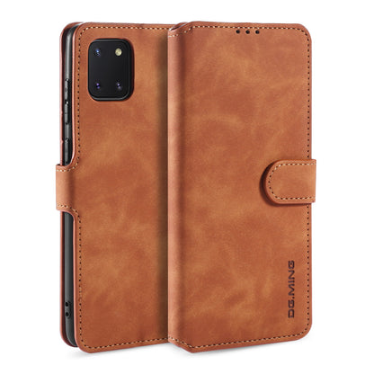 Retro Leather Edge Galaxy A81 Case with Hand Strap