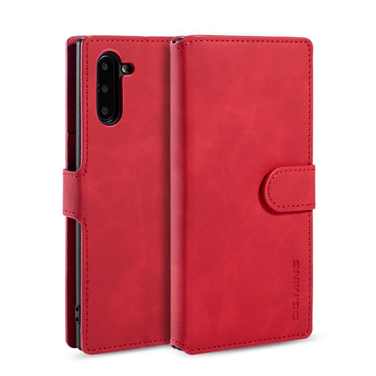 Retro Leather Edge Galaxy Note10 Case with Hand Strap