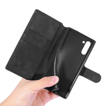 Retro Leather Edge Galaxy Note10 Case with Hand Strap