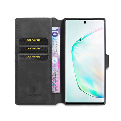 Retro Leather Edge Galaxy Note10 Case with Hand Strap