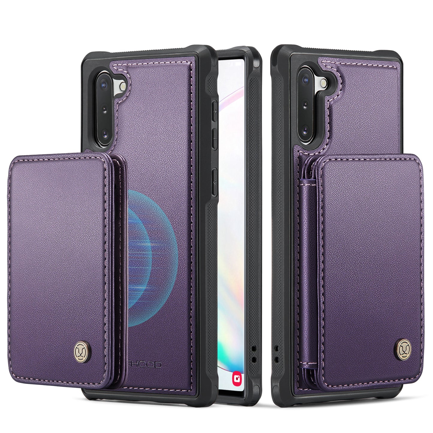 Magnetic Card Holder Galaxy Note10 Case Detachable RFID Blocking