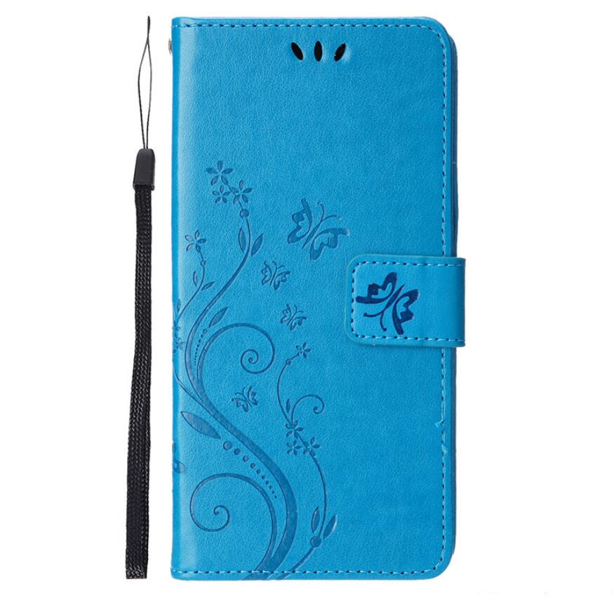 Pattern Flowers Leather Galaxy Note10+ Case Bukle