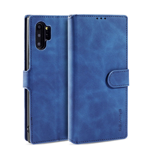 Retro Leather Edge Galaxy Note10+ Case with Hand Strap