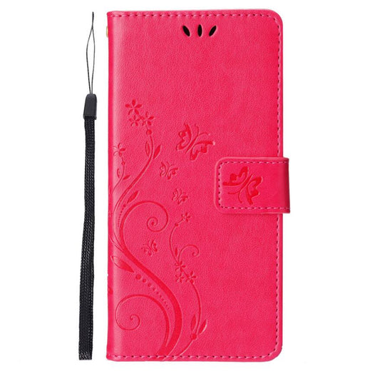 Pattern Flowers Leather Galaxy Note10+ Case Bukle