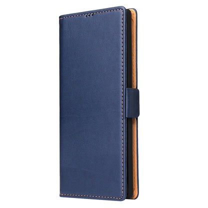 PU Leather Galaxy Note10+ Case Wallet Stand Texture Deluxe