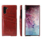 Oil Waxed Leather Card Holder Galaxy Note10 Case Back