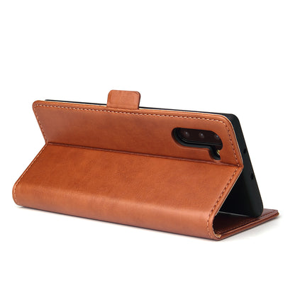 PU Leather Galaxy Note10 Case Wallet Stand Texture Deluxe