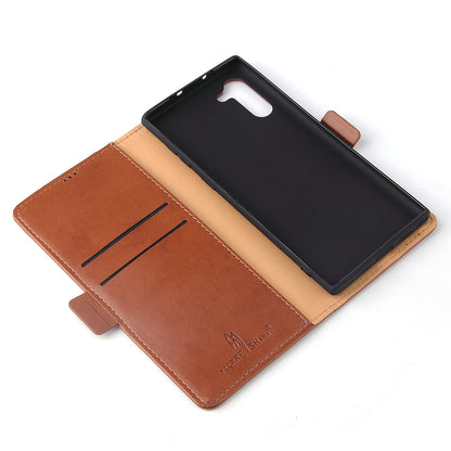 PU Leather Galaxy Note10 Case Wallet Stand Texture Deluxe