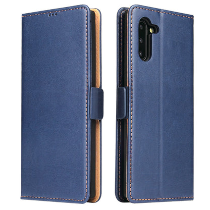 PU Leather Galaxy Note10 Case Wallet Stand Texture Deluxe