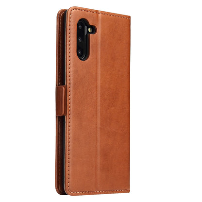 PU Leather Galaxy Note10 Case Wallet Stand Texture Deluxe