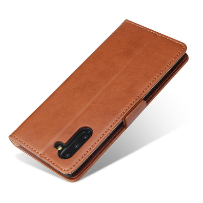 PU Leather Galaxy Note10 Case Wallet Stand Texture Deluxe