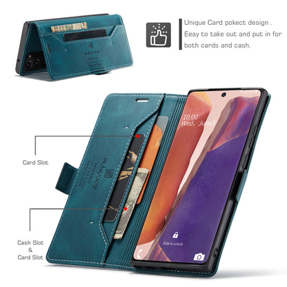 Luxury Retro Leather Galaxy Note20 Case Magnetic Buckle RFID