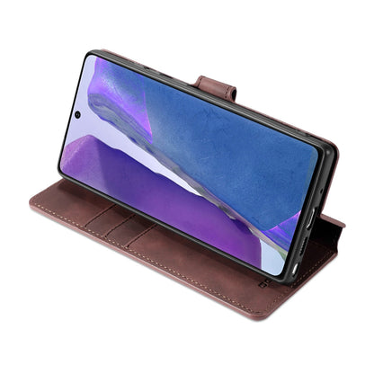 Retro Leather Edge Galaxy Note20 Case with Hand Strap