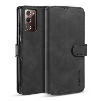 Retro Leather Edge Galaxy Note20 Case with Hand Strap