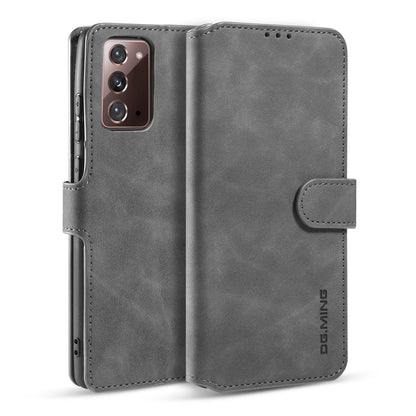 Retro Leather Edge Galaxy Note20 Case with Hand Strap