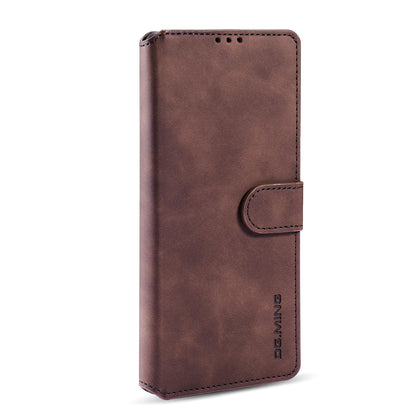 Retro Leather Edge Galaxy Note20 Case with Hand Strap