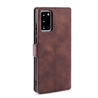 Retro Leather Edge Galaxy Note20 Case with Hand Strap